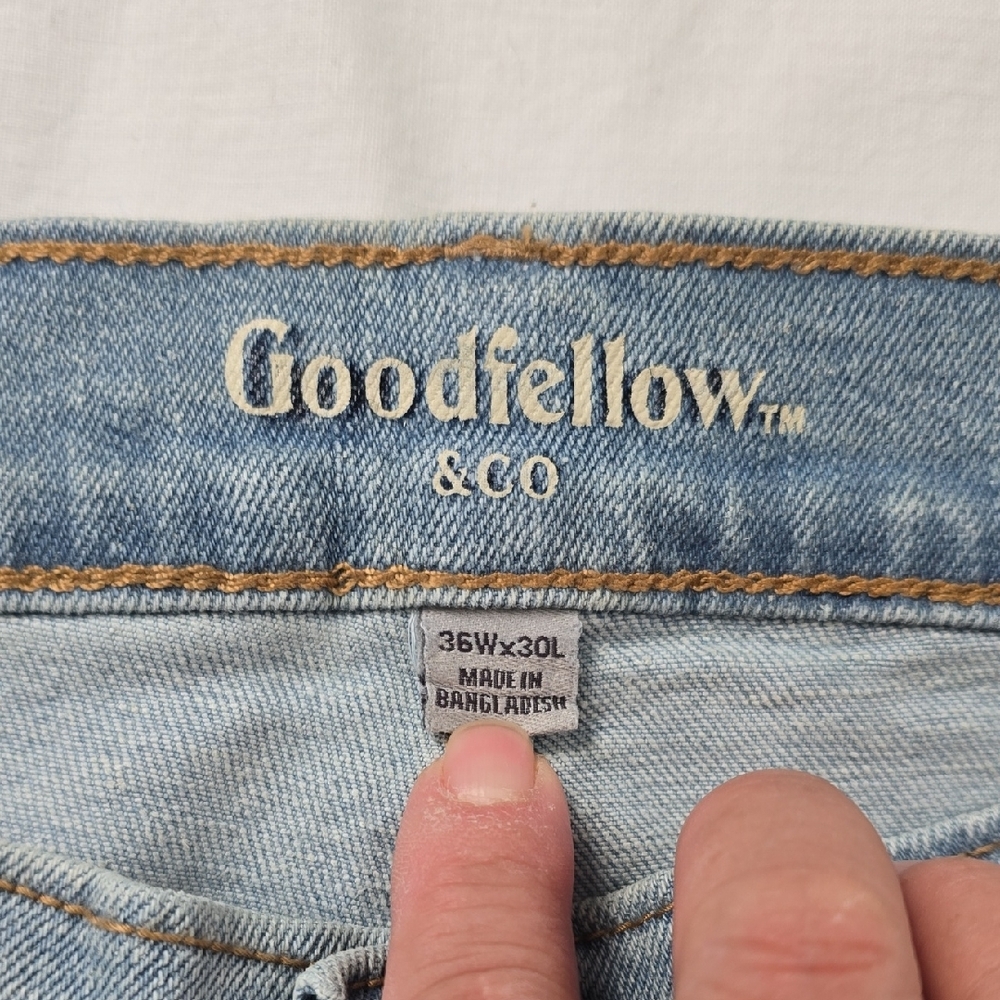Goodfellow & Co Men's Denim Slim Jeans - Light Blue - Picture 2 of 7